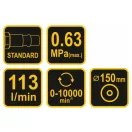 VOREL Pneumatischer Exzenterschleifer 150 mm