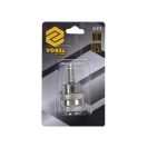 VOREL Pneumatikschlauch-Schnellkupplungsmuffe mit 1/4" Rohrende