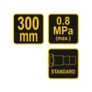 VOREL Blaspistole mit langem Griff 300 mm