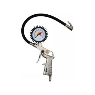 VOREL Reifenblaspistole mit Manometer 0-12 bar