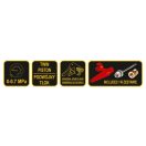 VOREL Fußpumpe mit Doppelzylinder-Manometer