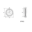 VOREL Industrierad 125 mm 100 kg