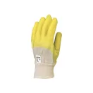 Arbeitsschutzhandschuhe Krepplatex, schnittfest, rutschfest, zitronengelb