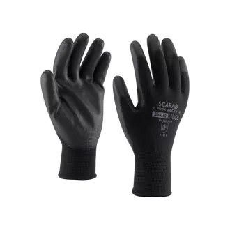   SCARAB/10 getauchte Montagehandschuhe SCHWARZ paarweise verpackt