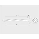 CELO VELOX Spanplattenschraube 3,5 x 25 mm, Vollgewinde, PZ, Weißzink (300 Stück)