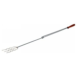 Spieß aus Edelstahl mit 3 Zinken, 1200 mm Stützstange