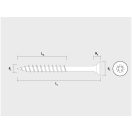 CELO VELOX Spanplattenschraube 4,0 x 70 mm, Vollgewinde, PZ, Weißzink (200 Stück)