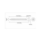 CELO VELOX Spanplattenschraube 6,0 x 50 mm, Vollgewinde, PZ, Gelbzink (150 Stück)