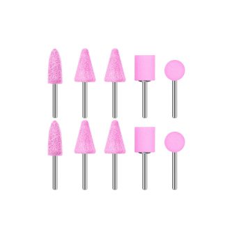 INGCO Mini-Schleifkopfset mit Schaft 10-teilig