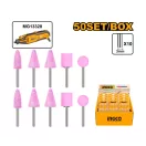 INGCO Mini-Schleifkopfset mit Schaft 10-teilig