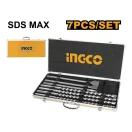 INGCO Steinbohrer- und Meißelset 7-teilig SDS-Max