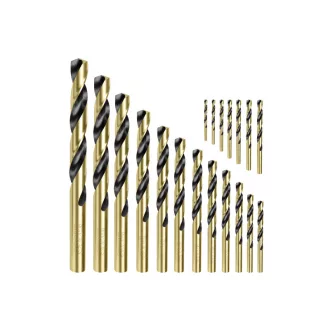 INGCO Spiralbohrer-Set 19-teilig 1-10 mm HSS zylindrisch
