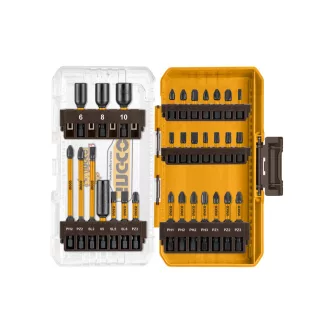 INGCO Schlagschrauber-Bitset 31-teilig S2