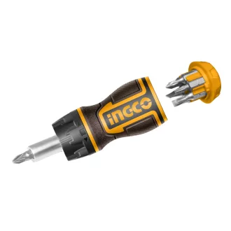 INGCO Ratschenschraubendreher-Set 8-teilig CrV