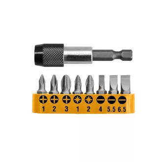 INGCO Bit-Set 25 mm 9-teilig S2