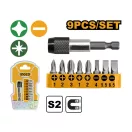 INGCO Bit-Set 25 mm 9-teilig S2