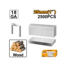 INGCO Tackerklammern 25 mm (2500 Stück)