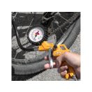 INGCO Reifenfüllpistole mit Druckmesser 0-8,5 bar 1/4"