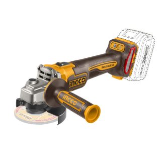   INGCO Akku-Winkelschleifer 115 mm bürstenlos 20 V (ohne Akku und Ladegerät)