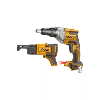   INGCO Akku-Gipskarton-Schrauber-Set bürstenlos 20 V (2 x 2,0 Ah Akku + Ladegerät)