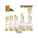 INGCO Pinselset, 9-teilig