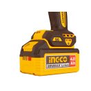 INGCO Akku-Schlagbohrschrauber 96 Nm bürstenlos 20 V (2 x 4,0 Ah Akku + Ladegerät)