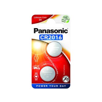 PANASONIC CR2016 Lithium-Knopfzelle 3 V (2 Stück)