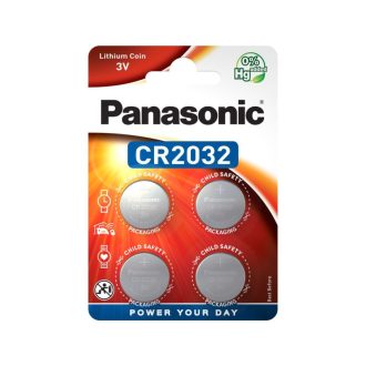 PANASONIC CR2032 Lithium-Knopfzelle 3 V (4 Stück)