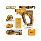 INGCO Akku-Schlagbohrer 1,5 J SDS-Plus kohlebürstenfrei 20 V (1 x 2,0 Ah Akku + Ladegerät)