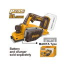 INGCO Akku-Hobel 82 x 2 mm bürstenlos 20 V (ohne Akku und Ladegerät)