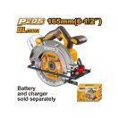 INGCO Akku-Kreissäge 165 mm bürstenlos 20 V (ohne Akku und Ladegerät)