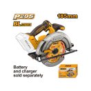 INGCO Akku-Kreissäge 185 mm bürstenlos 20 V (ohne Akku und Ladegerät)