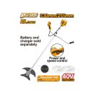 INGCO Akku-Rasentrimmer 330 mm bürstenlos 2 x 20 V (ohne Akku und Ladegerät)