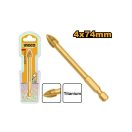 INGCO Glas- und Fliesenbohrer 4 mm Bit Aufnahme