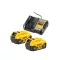 DEWALT XR Akku- und Ladegerät-Set 18 V (2 x 5 Ah Akkus) DCB1104P2