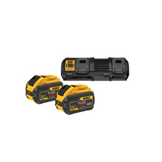   DEWALT FlexVolt Akku- und Doppelladegerät-Set 18 V (2 x 9 Ah-Akkus) DCB132 x 2