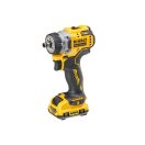 DEWALT Akku-Bohrschrauber mit Wechselkopf 12 V (2 x 3,0 Ah Akku + Ladegerät + TSTAK) DCD703L2T