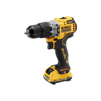   DEWALT Akku-Schlagbohrschrauber 12 V ohne Kohlebürste (2 x 2,0 Ah Akku + Ladegerät) DCD706D2