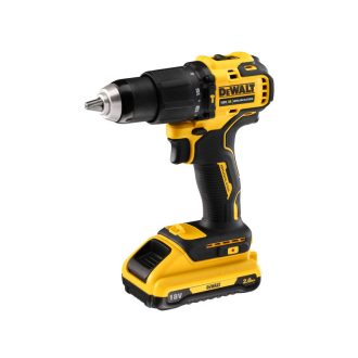   DEWALT Akku-Schlagbohrschrauber 18 V ohne Kohlebürste (2 x 2,0 Ah Akku + Ladegerät + TSTAK) DCD709D2T