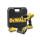 DEWALT Akku-Bohrschrauber 12 V ohne Kohlebürste (2 x 2,0 Ah Akku + Ladegerät) DCD710D2