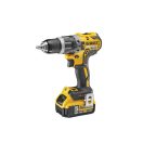 DEWALT Akku-Schlagbohrschrauber 18 V ohne Kohlebürste (2 x 5,0 Ah Akku + Ladegerät) DCD796P2