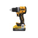 DEWALT Akku-Bohrschrauber 18 V ohne Kohlebürste (2 x 5,0 Ah Akku + Ladegerät + TSTAK) DCD800H2T