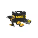 DEWALT Akku-Bohrschrauber 18 V ohne Kohlebürste (2 x 1,7 Ah Akku + Ladegerät + TSTAK) DCD805E2T