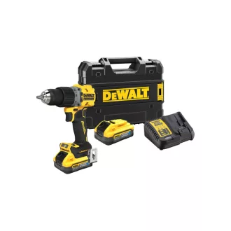   DEWALT Akku-Bohrschrauber 18 V ohne Kohlebürste (2 x 5,0 Ah Akku + Ladegerät + TSTAK) DCD805H2T