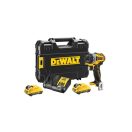 DEWALT Akkuschrauber 12 V ohne Kohlebürste (2 x 2,0 Ah Akkus + Ladegerät) DCF601D2