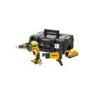 DEWALT Akku-Gipskartonschrauber + Magazin 18 V ohne Kohlebürste (1 x 1,7 Ah Akku + TSTAK) DCF6