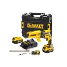 DEWALT Akku-Gipskartonschrauber + Magazin 18 V ohne Kohlebürste (2 x 5,0 Ah+Ladegerät+TSTAK) DCF62