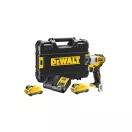 DEWALT Akku-Schlagschrauber 12 V ohne Kohlebürste (2 x 2,0 Ah Akku + Ladegerät) DCF801D2