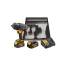 DEWALT Akku-Schlagschrauber 18 V ohne Kohlebürste (2 x 5,0 Ah Akku + Ladegerät) DCF900P2G