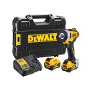 DEWALT Akku-Schlagschrauber 12 V ohne Kohlebürste (2 x 5,0 Ah Akku + Ladegerät) DCF901P2